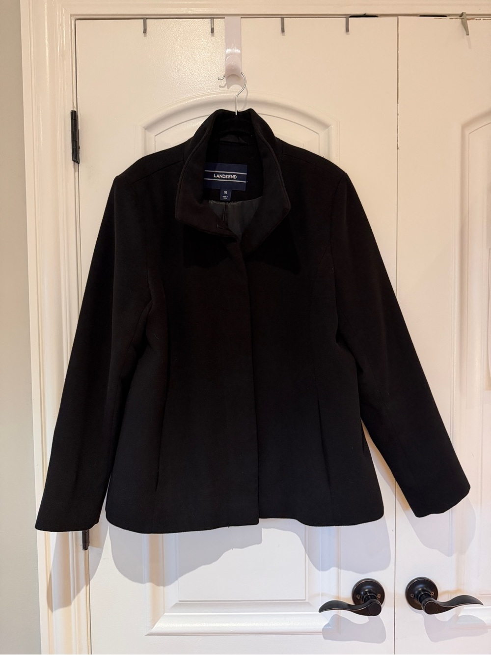 Lands' End Women's Black Coat